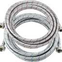 15 FT Washing Machine Hose,Long Washer Water Supply Hoses Hot And Cold Connection(2Packs),Washer Machine Hose Universal Fit for All Standard Wash Machines-by MIFLUS