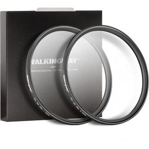 Walking Way 52mm White Mist Diffusion Filter Set (Soft 1 & 2), Soft Focus Dreamy Fog Effect Lens Filter 2pcs, Softening Diffuser For Video/Vlog/Portrait, Ultra-Slim Frame, Optical Glass, No Vignetting