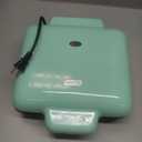 DASH No-Drip Waffle Maker: Waffle Iron 1200W + Waffle Maker Machine For Waffles, Hash Browns, or Any Breakfast, Lunch, & Snacks with Easy Clean, Non-Stick + Mess Free Sides - Aqua