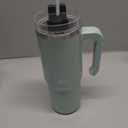 Hydrapeak Voyager 25 Oz Stainless Steel Tumbler with Handle, Insulated Water Bottle With Straw & Lid, Cupholder Friendly Reusable Travel Mug (Seafoam)