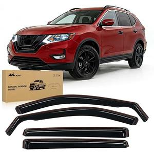 4PCS in Channel Rain Guards for 2014-2020 Nissan Rogue S SV SL, Durable Window Visors Wind Deflectors, Vent Shades Shield, 2014 2015 2016 2017 2018 2019 2020