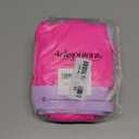 Womens High Waisted Bikini Sets Sporty Crop Top Color Block Swimwear Bandeau Scoop Neck Vintage Two Piece Bathing Suits (X-Small, Hot Pink)