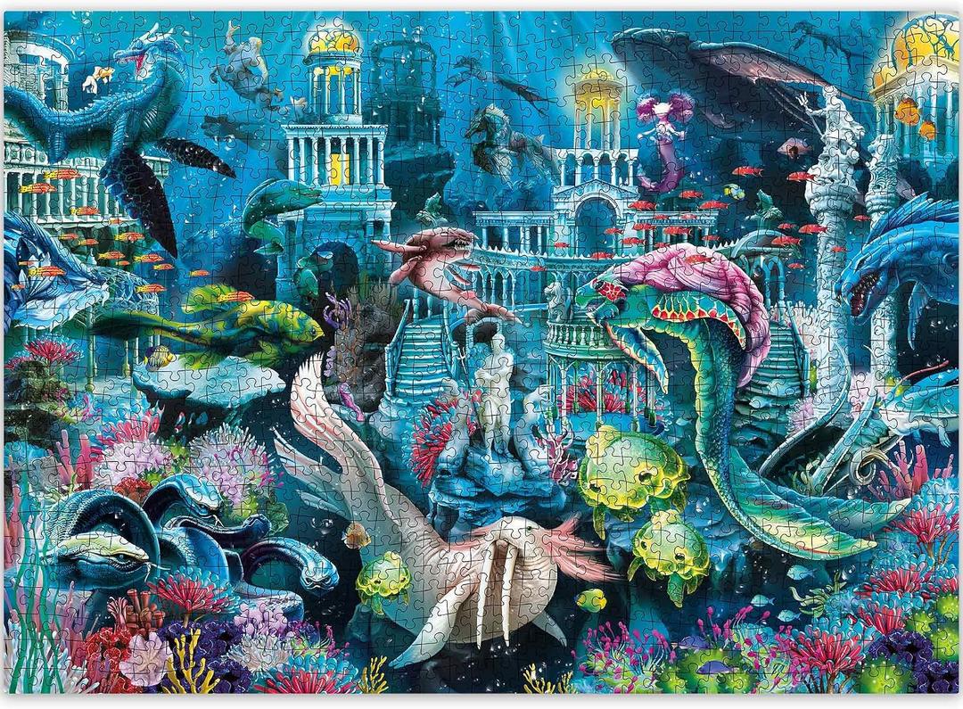 500 Pieces Puzzle for Adults - Lost City Under the Ocean Theme