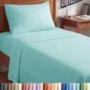 Twin XL Size 3 Piece Sheet Set - Comfy Breathable & Cooling Bed Sheets Set - Hotel Luxury Bedding for Women, Men, Kids, Teens, Boys & Girls - Deep Pockets, Soft and Wrinkle Free - Oeko-Tex - Spa Blue