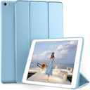 DTTO for iPad Air 2 Case (2014 Released), Ultra Slim Lightweight Smart Case Trifold Stand with Flexible Soft TPU Back Cover for Apple iPad Air 2 (Model A1566/A1567), Sky Blue