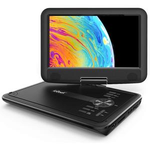 ieGeek 11.5" Portable DVD Player for Kids and Car, 9.5" Eye-Protective Screen with 5 Hours Rechargeable Battery, Support Sync TV/USB/SD Card and Multiple Disc Formats, Regions Free - Black