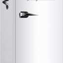 Frigidaire Retro Compact Fridge with Chiller, 3.2 cu ft Countertop Fridge with Built-In Bottle Opener, Compact Refrigerator for Office, Bedroom, Dorm Room or Cabin - 18.7"D x 19.01"W x 33.27"H (White)