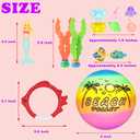 18 Pcs Diving Pool Toys for Kids Ages 3-12 Set with Storage Bag,Pool Games Summer Swim Water Sinking Mermaid Toys