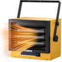 TURBRO 7,500W Electric Garage Heater, 240V Hard Wired Ceiling Mounted Shop Heater, Remote Control, Overheat Protection, Thermostat, Timer, ETL Listed, Ideal for Garage, Workshop, Gym, GH7500