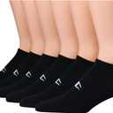 Champion Men's Logo Super No Show Socks, 6-pairs (Black)