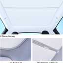 Glass Roof Sunshades for Tesla Model 3 Highland,Heat Reflective Nano Ice Crystal Coatings UV Block Roof Sunshades No Sag Flodable Sunroof Sunshade for Tesla Model 3(2024-2025)