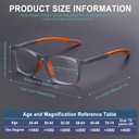 BLOEXCLU 4 Pack Progressive Multifocus Reading Glasses for Men Women TR90 Sports Style Anti-Blue Light Computer Readers