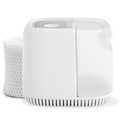 Canopy Bedside Evaporative Humidifier - 36 HR Run Time, 2.5L Capacity - No Mist - Help Alleviate Symptoms of Allergies, Flu, Cold, Dry Skin Includes Humidifier, Unwind Aroma, Filter - White