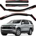AUXKO in-Channel Rain Guards for Tahoe & GMC Yukon 2021-2026, Easy-to-Install Rain Guards for Car Window, Vent Visors Accessories Side Window Wind Deflectors & Visors