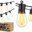 Brightever 100FT ST38 Outdoor String Lights with 60FT S14 LED String Lights