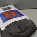 Portable USB Heated Blanket, 3 Heat Settings Wearable Heated Blanket Throw 3 Hrs Auto Off, Overheat Protection Soft USB Heating Blanket Wrap Machine Washable, Grey (Power Supply Not Included)