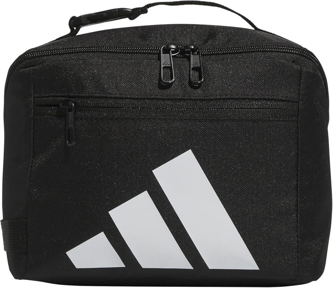 Affiliate Lunch Bag with handle, insulated bento box for women and men (One Size, Black/White)