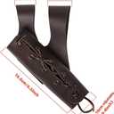 Medieval Knight Sword Holster with Pu Leather Waist Belt Dagger Frog Scabbard Viking Pirate LARP Rapier Holder Cosplay