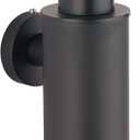 BGL Soap Dispenser Stainless Stee Black Round 304 Wall Mount Liquid and Soap Dispenser for Kitchen and Bathroom