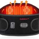 CUEHEAT Heating Pad for Back Pain Relief - Battery Powered Heating Wrap Lower Back Pain Relief for Men Heated Back Brace, Heat Pad with Massage for Back Belly (Dark Black, 45 inches)