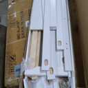 Merax Modern Solid Wood Queen Size Platform Bed with Headboard, No Box Spring Needed, Easy Assembly, White