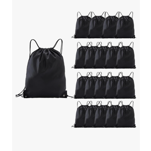drawstring backpack, Drawstring Bags Bulk,16 Pcs Draw String Bags, Cinch Bag,essential for gym travel, unisex, loose and portable (16, Black)