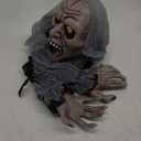 JOYIN Halloween Decorations Outdoor Light-Up Zombie Groundbreaker with bloodstain and Creepy Sound for Halloween Outside Decor, Lawn, Yard, Patio, Graveyard Decoration, Haunted House Prop