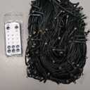 MZD8391 Color Changing Christmas String Lights Outdoor Indoor, 108FT 300 LED Warm White Multi Color Fairy Light, END to END CONNECTABLE, Waterproof Christmas Tree Lights with Timer Remote