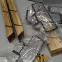 J JACKCUBE DESIGN Wall Mount Wine Rack Organizer for 9 Bottles, Elegant and Simple Rustic Wood Wine Storage Display Holder for Kitchen and Home Dcor- MK699A