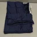 Mr. Sandman Weighted Lap Blanket 2LBS 20 x 30 Inches, Minky Dots Heavy Blanket with Glass Beads, Soft and Cooling for School and Home, Navy Blue