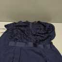 Miusol Women's Elegant Floral Lace Formal V Neck Bridesmaid Party Dress (Medium, Navy Blue)