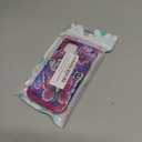 LONTECT for iPhone 14/ iPhone 13 Case Glow in The Dark Three Layer Heavy Duty Shockproof Hard PC+Soft Silicone Rugged Full Body Protective Case for Women Girls,Purple Red