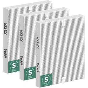 Improvedhand C545 Replacement Filter S Compatible with Winix C545 Air Purifier, True High Efficiency Filters, Replaces Filter S 1712-0096-00 3PACK