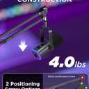 InnoGear Microphone Stand Mic Boom Arm for Blue Yeti HyperX QuadCast S SoloCast Snowball Fifine K669B and other Mic, with Shock Mount Windscreen Pop Filter Mic Clip Holder Cable Ties, Large