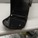 Architectural Mailboxes Franklin Post Mount Mailbox, Black with Silver Accents, FM110BEC