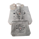 2 Pcs Tote Bag, Makeup Bag for Women, Size: 13"x15", Pouch: 9"x7"
