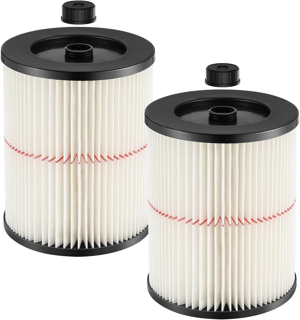 2 Pack 9-17816 Replacement Filter Compatible with Craftsman 9-17816 Wet/Dry Vacuum Cleaner Fit 5 gallon and Larger Vacuum Cleaner