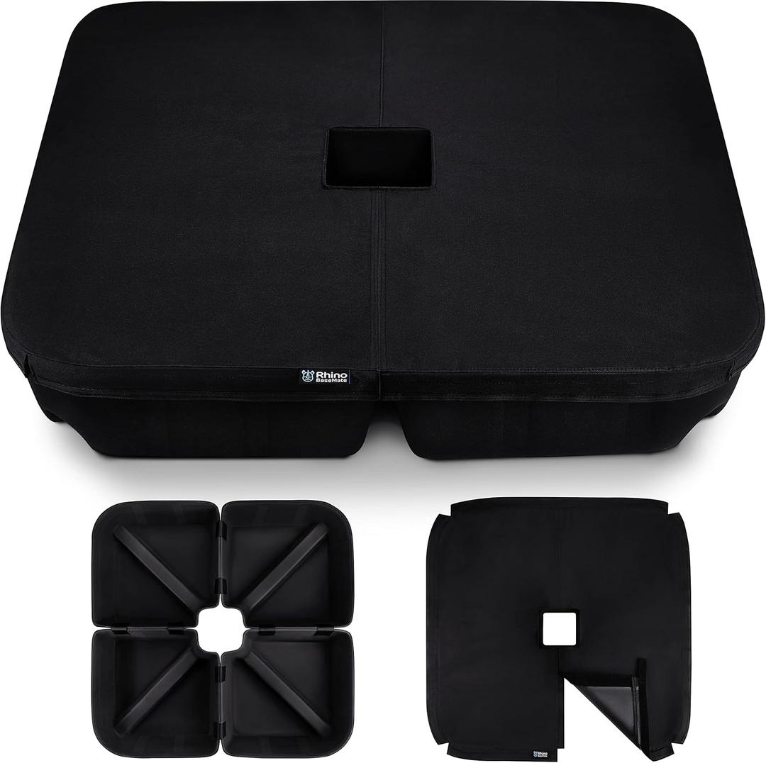 Rhino BaseMate EVA Material - Patio Umbrella Base Weights up to 200 Lb. | for Cantilever, Regular, or Any Offset Umbrella Base | 4-Part, 900D Heavy-Duty, All-Weather (Square)