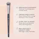 BK BEAUTY BRUSHES - ANGIE HOT & FLASHY A506 CONCEALER - Viral "Kitten Paw" Face Brush - Under-Eye Concealing and Contouring - Makeup Brushes