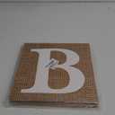 Burlap Print Baby Shower Boxes for Gender Reveal Party Gender Neutral Baby Shower Centerpiece Decor - 4 Pcs Burlap Grain Baby Cubes Baby Blocks with Letters, Rustic Baby Shower Decorations