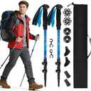 Lightweight Trekking Poles for Hiking – 2 Pack Retractable Aluminum Walking Sticks, Adjustable Hiking Sticks for Men, Women, Seniors, Collapsible Nordic Poles for Travel, Climbing, Backpacking