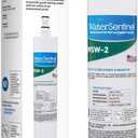 WaterSentinel WSW-2 Refrigerator Replacement Filter Fits Whirlpool Filter 5, Kitchenaid, Thermador, Kenmore, Maytag, Puriclean (2-Pack)