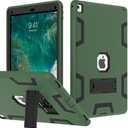 Case for iPad Pro 12.9 Case 2017/2015 (Old Model,1st & 2nd Gen), Puxicu Heavy Duty Rugged Protective, Cover for iPad Pro 12.9" (Model: A1584 A1652 A1670 A1671), Green & Black