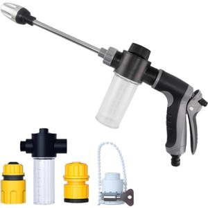 High-Pressure Pressure Washer with 360 Rotation and Three Spray Modes for a Powerful Water Jet,Ideal for Car Washing, Garden Watering, and Patio Cleaning,Compatible with All Types of Garden Hoses