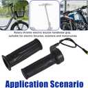 2pcs 20X Full Twist Throttle Grip for Ebike, 12V-72V Twist Electric Bike Throttle with 3 Pin Waterproof Connection for Electric Bicycles Scooter Motorcycles Conversion