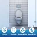 Reli. Toilet Seat Covers (1250 Pcs, 5 Packs of 250) | Disposable Toilet Seat Cover - Flushable - 14x16" (Half-Fold) | Paper Liners for Restroom, Bathroom, Travel, Camping, Kids Potty Training