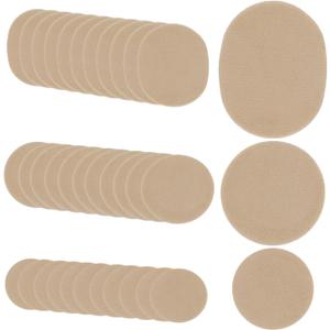 2 x 36pcs Moleskin Adhesive Pads, Protective Moleskin Bandages Comfortable Patch Adhesive Moleskin Strips Cushions Soft Coffee-Colored Heel Shoes Stickers for Feet Toes Prevention