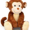 IKASA Monkey Stuffed Animals Plush Toys,12.5" Cute Plushie Soft Cuddly Plushy Fluffy Toy, Gifts for Family Kids Children Girls Boys