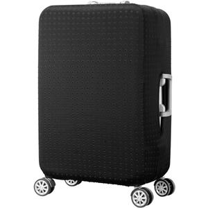 7-mi Travel Luggage Cover Protector, Washable Suitcase Protector Anti-scratch Spandex Baggage Covers Fits 19-21 Inch Luggage (Black)