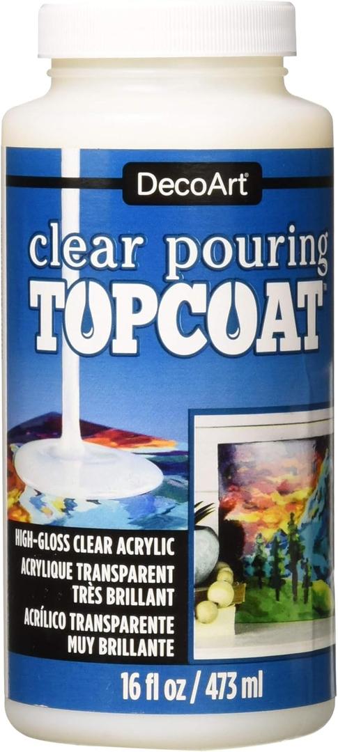 DecoArt Clear Pouring TopCoat DS134 16 fl oz/ 473 ml